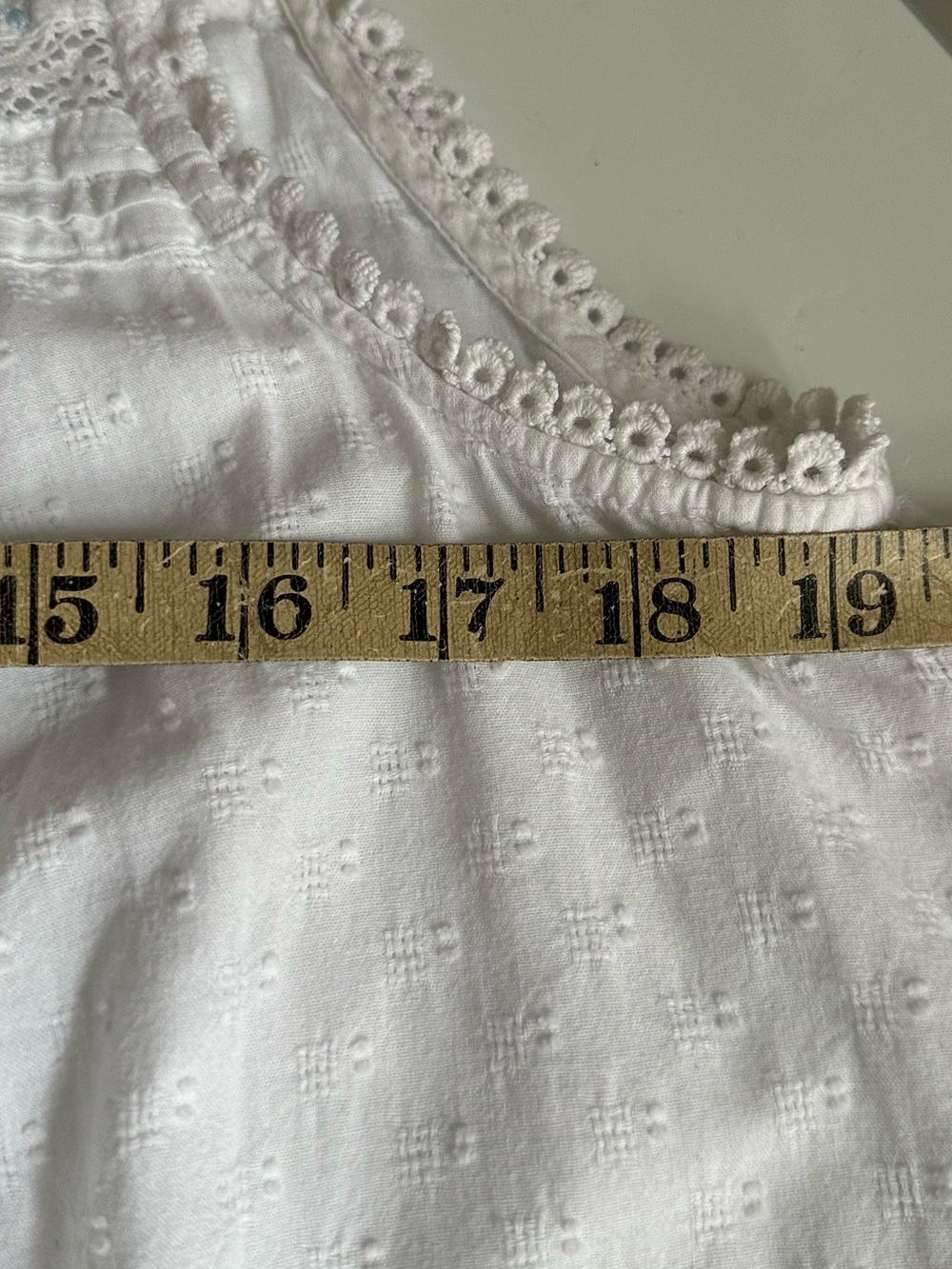 Rachel Ashwell Shabby Chic Nightgown Large White Cotton Embroidered Sleep Dress - Picture 10 of 12